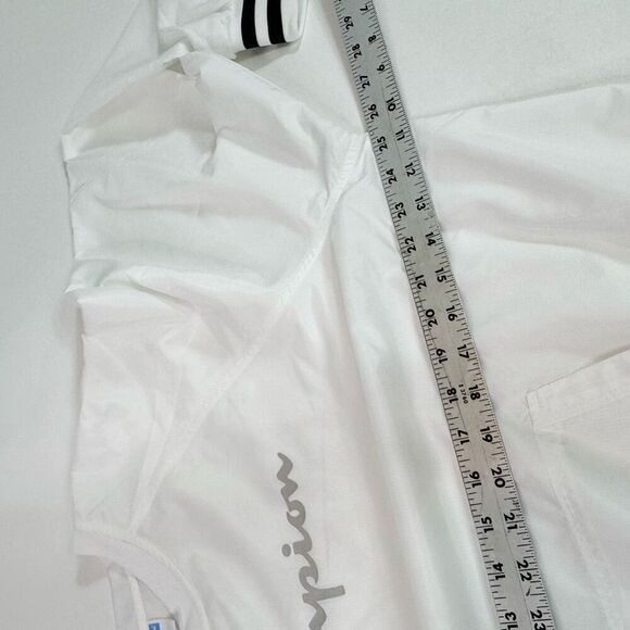 Champion Top Womens XL White Solid Long-Sleeve Crew-Neck Activewear Sweatshirt T - Picture 6 of 8